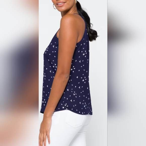 Papermoon- Navy Blue Halter Neck Women's Top **NWOT** - Picture 4 of 11